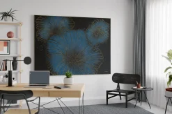 XXL Öl Gemälde 'Space Flowers' | Handgemaltes Unikat