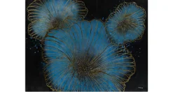 XXL Öl Gemälde 'Space Flowers' | Handgemaltes Unikat