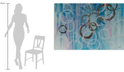 XXL Öl Gemälde 'Spiel der Kreise' | Handgemaltes Unikat
