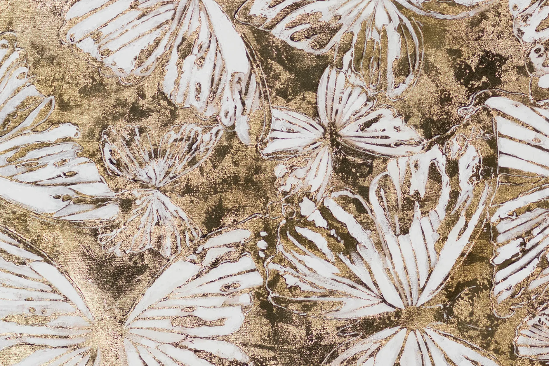 XXL Öl Gemälde 'Spiel der Schmetterlinge' | Handgemaltes Unikat