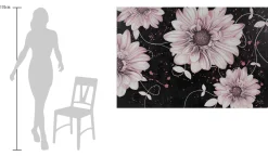 XXL Öl Gemälde 'Spiralling Flowers' | Handgemaltes Unikat
