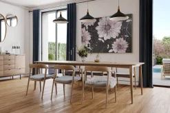XXL Öl Gemälde 'Spiralling Flowers' | Handgemaltes Unikat