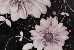 XXL Öl Gemälde 'Spiralling Flowers' | Handgemaltes Unikat