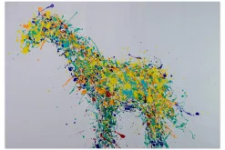 XXL Öl Gemälde 'Splash Animal' | Handgemaltes Unikat