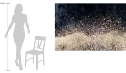 XXL Öl Gemälde 'Splashing Surf' | Handgemaltes Unikat