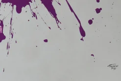 XXL Öl Gemälde 'Splash of Purple' | Handgemaltes Unikat