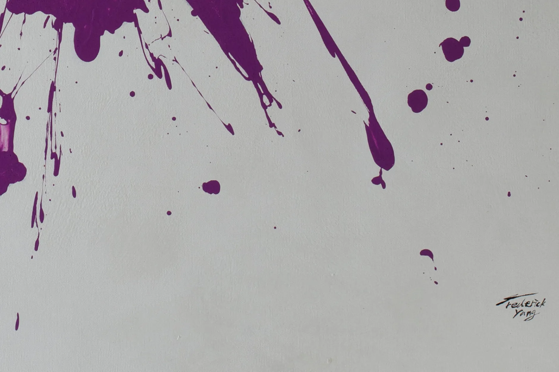 XXL Öl Gemälde 'Splash of Purple' | Handgemaltes Unikat