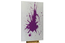 XXL Öl Gemälde 'Splash of Purple' | Handgemaltes Unikat