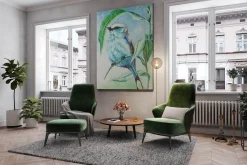 XXL Öl Gemälde 'Spring Chirping' | Handgemaltes Unikat