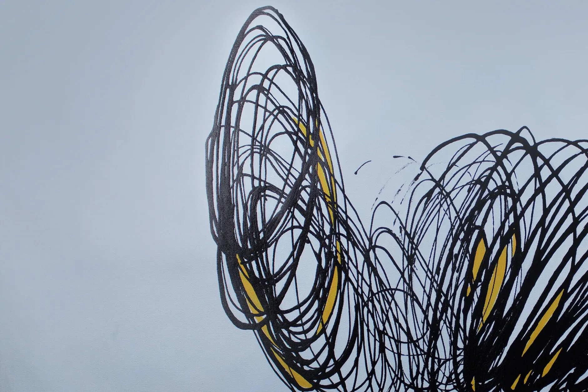 XXL Öl Gemälde 'Springspirale' | Handgemaltes Unikat
