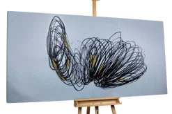XXL Öl Gemälde 'Springspirale' | Handgemaltes Unikat