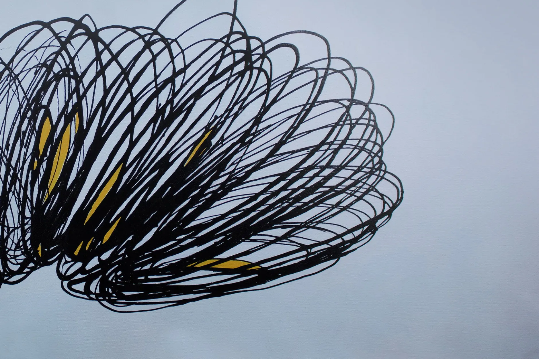 XXL Öl Gemälde 'Springspirale' | Handgemaltes Unikat