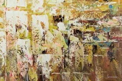 XXL Öl Gemälde 'Spuren im Sand' | Handgemaltes Unikat
