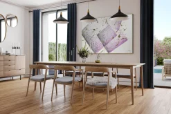XXL Öl Gemälde 'Squares in Purple' | Handgemaltes Unikat
