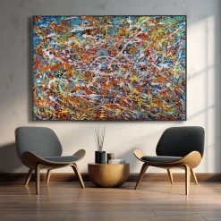 XXL Öl Gemälde 'Stained Craziness' | Handgemaltes Unikat