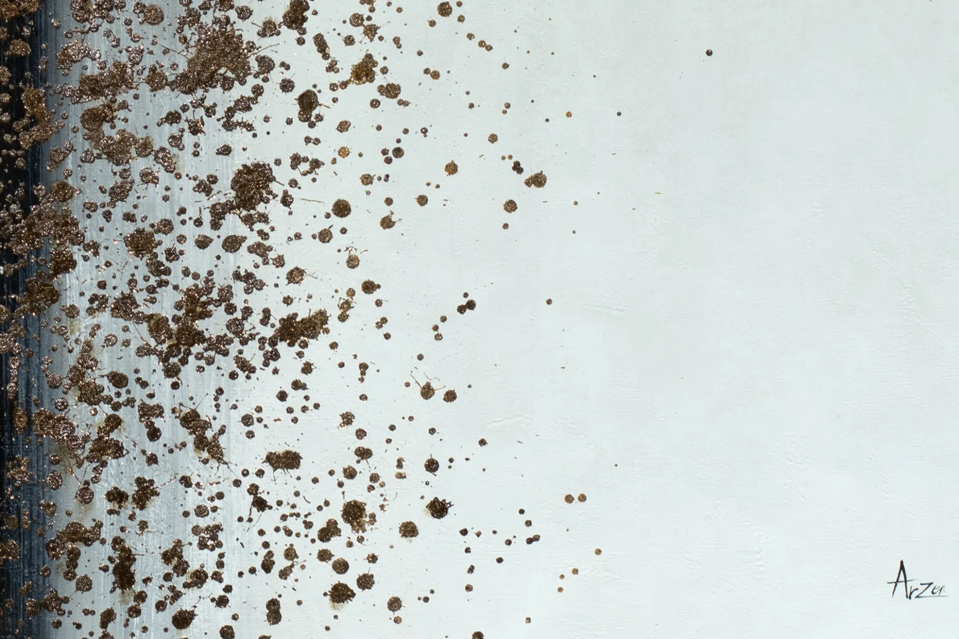 XXL Öl Gemälde 'Sternenfunken' | Handgemaltes Unikat