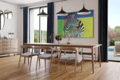 XXL Öl Gemälde 'Striped in Colors' | Handgemaltes Unikat