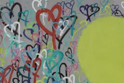 XXL Öl Gemälde 'Strong Heart' | Handgemaltes Unikat