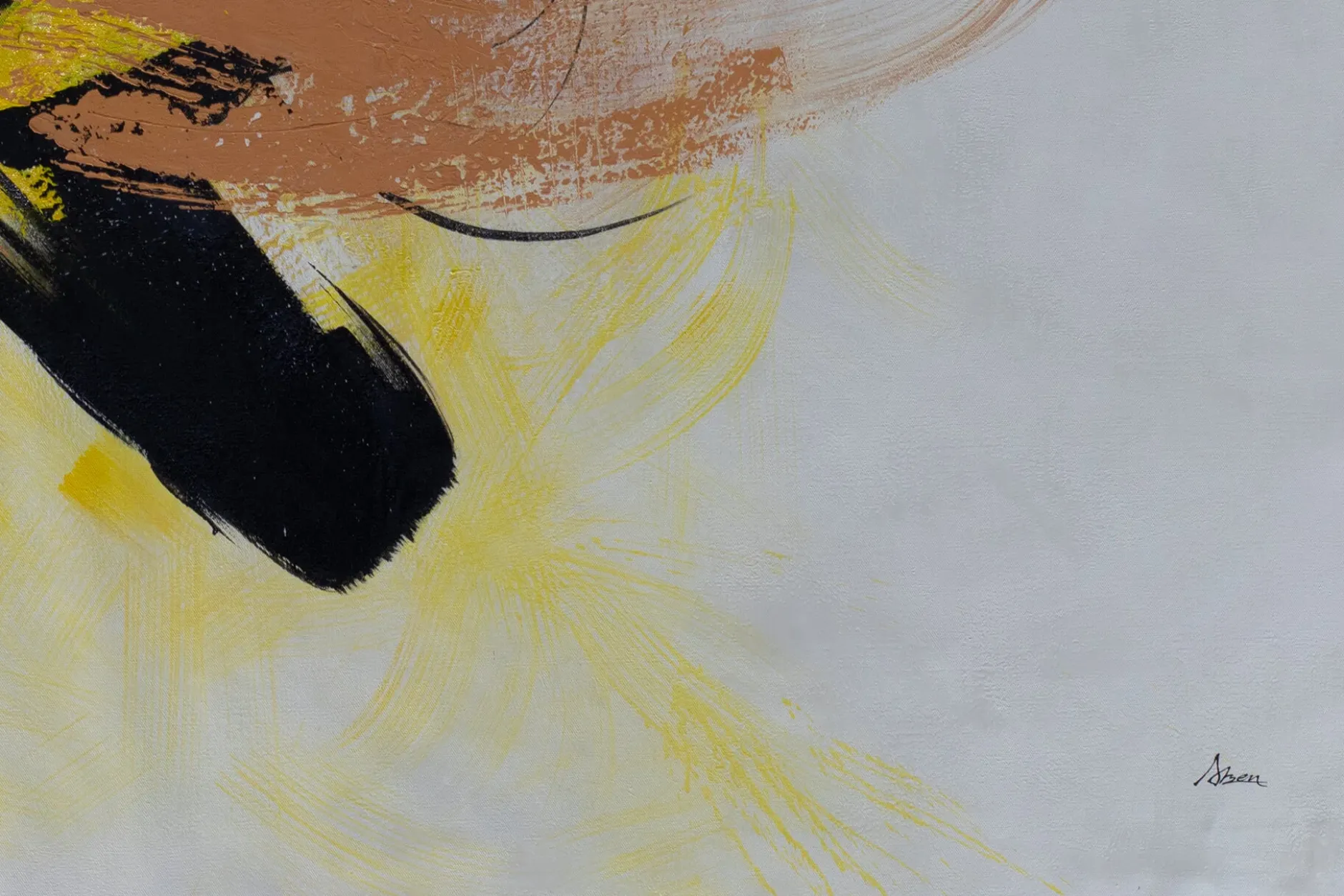 XXL Öl Gemälde 'Summen der Bienen' | Handgemaltes Unikat
