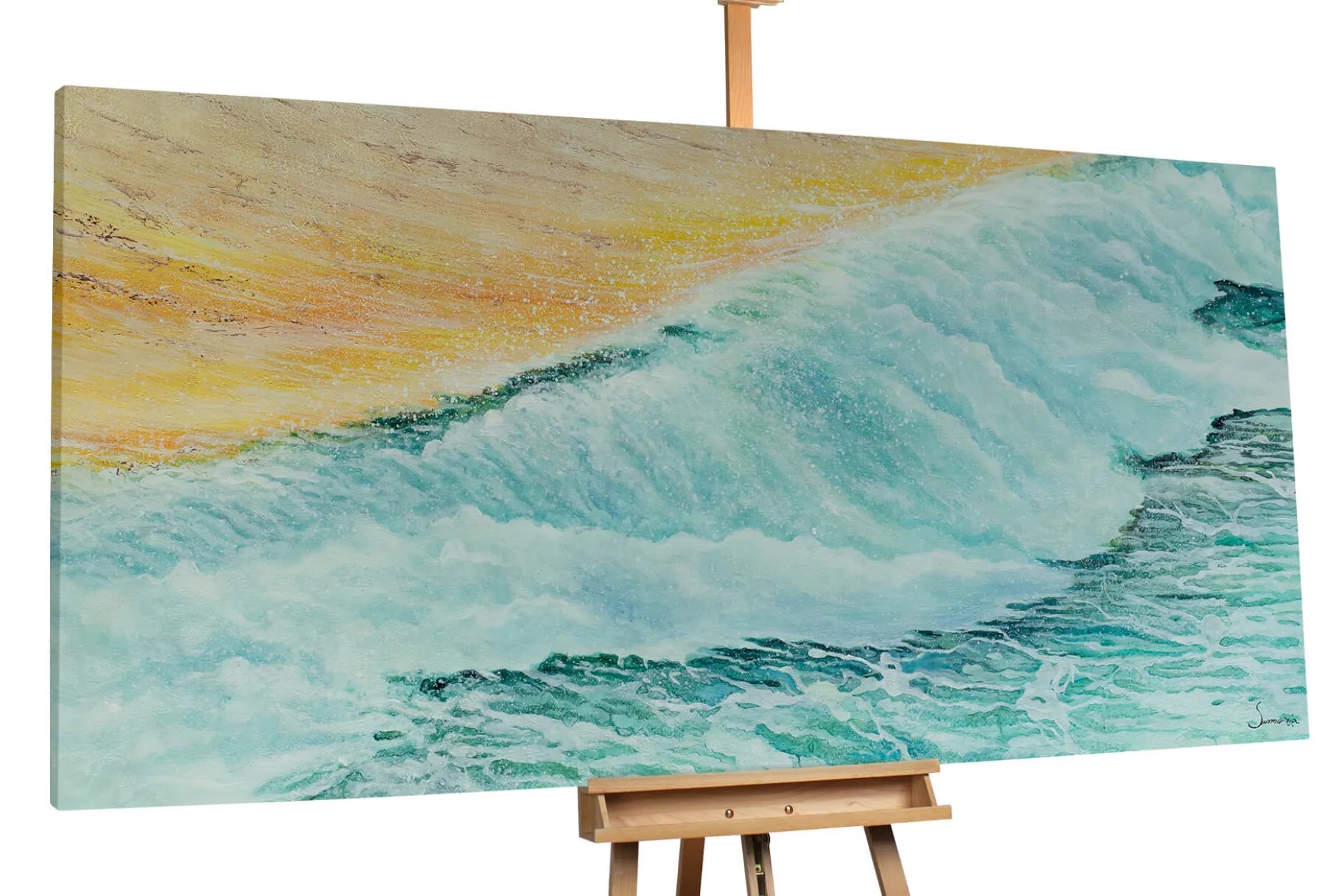 XXL Öl Gemälde 'Summer Breeze' | Handgemaltes Unikat