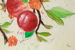 XXL Öl Gemälde 'Summer Pomegranate' | Handgemaltes Unikat