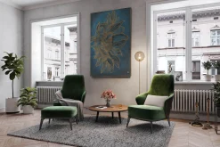 XXL Öl Gemälde 'Sunflower Engraving' | Handgemaltes Unikat