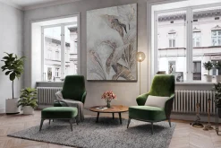 XXL Öl Gemälde 'Sunlit Leaves' | Handgemaltes Unikat