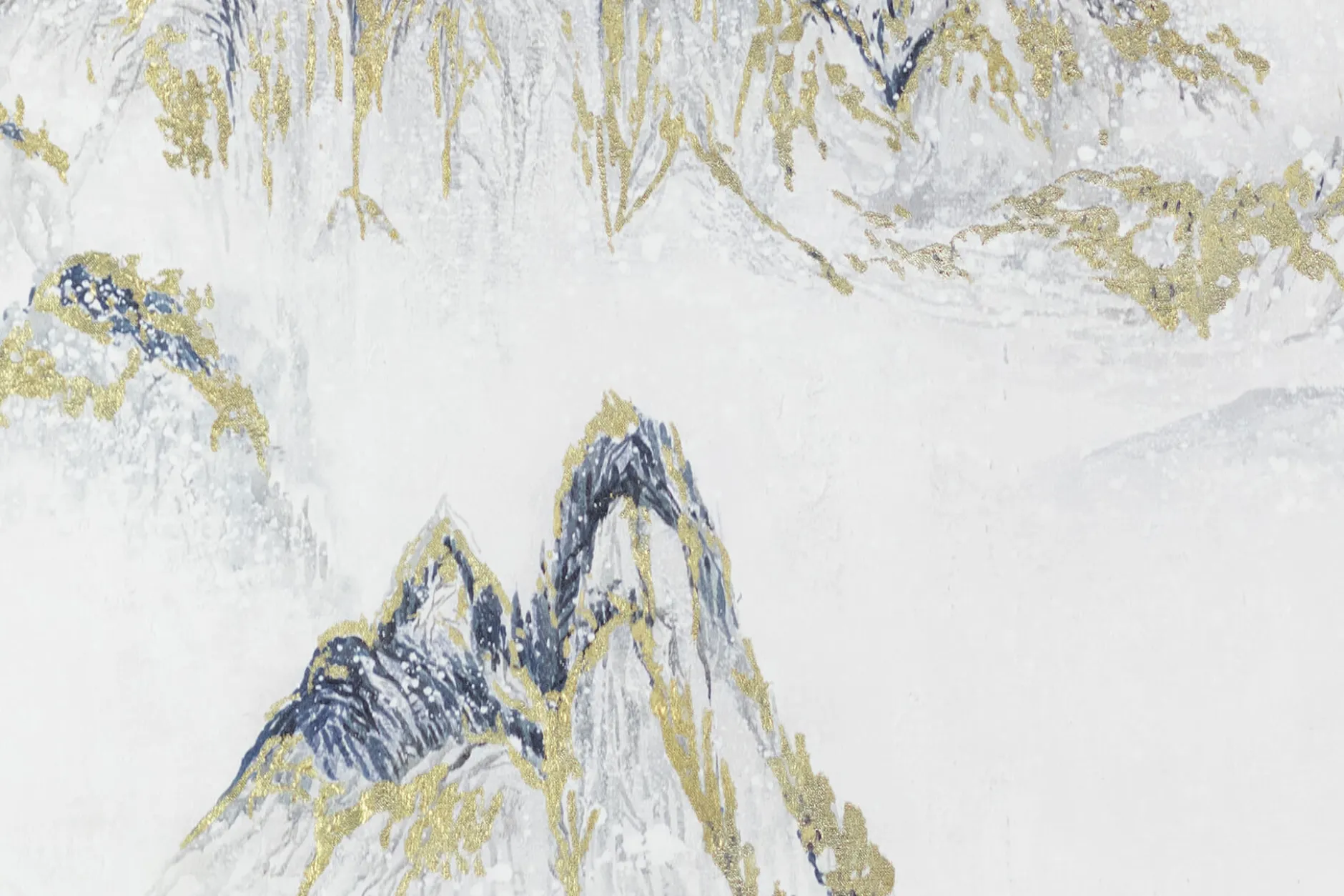 XXL Öl Gemälde 'Sunlit Mountains' | Handgemaltes Unikat