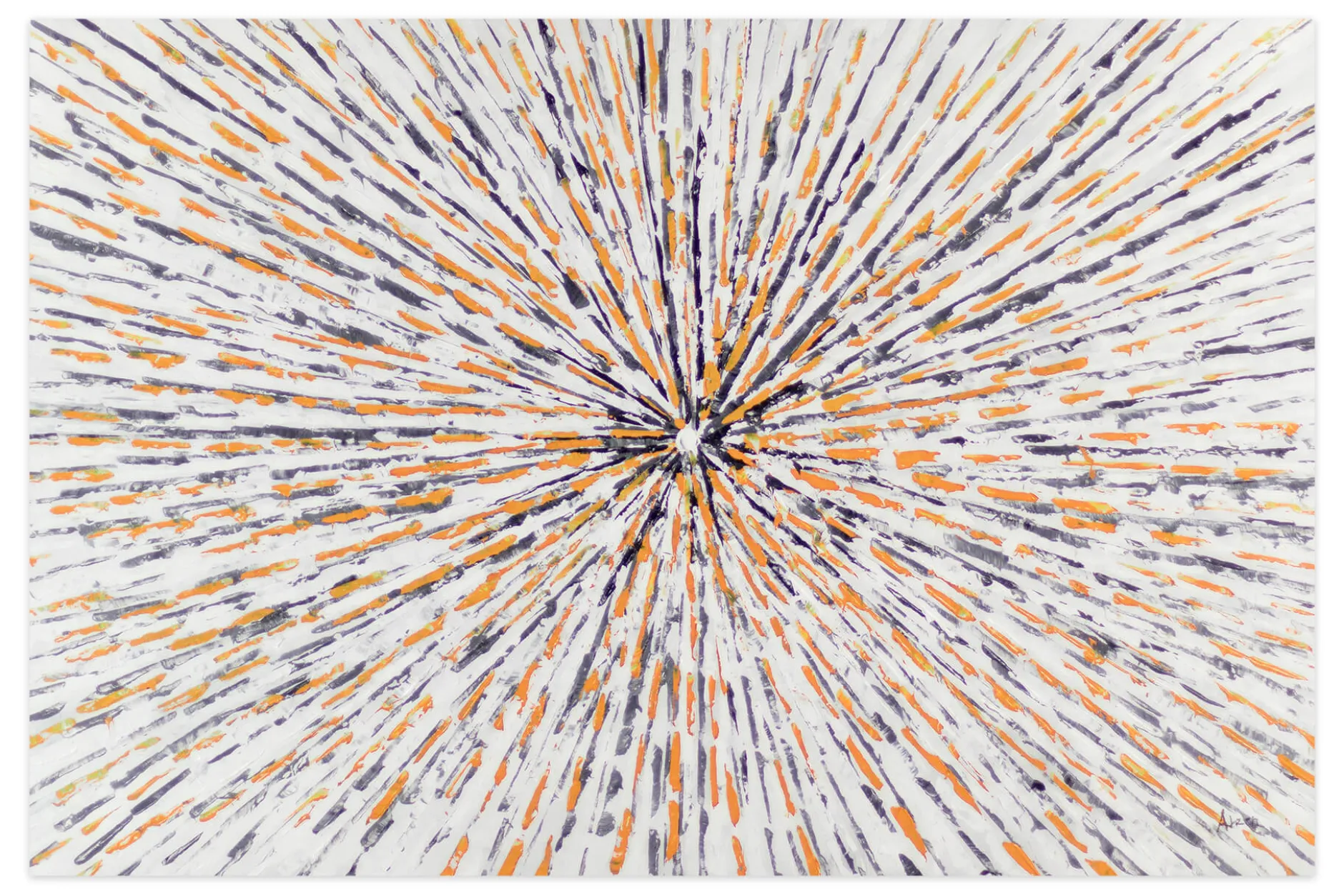XXL Öl Gemälde 'Sunlit Spider Web' | Handgemaltes Unikat
