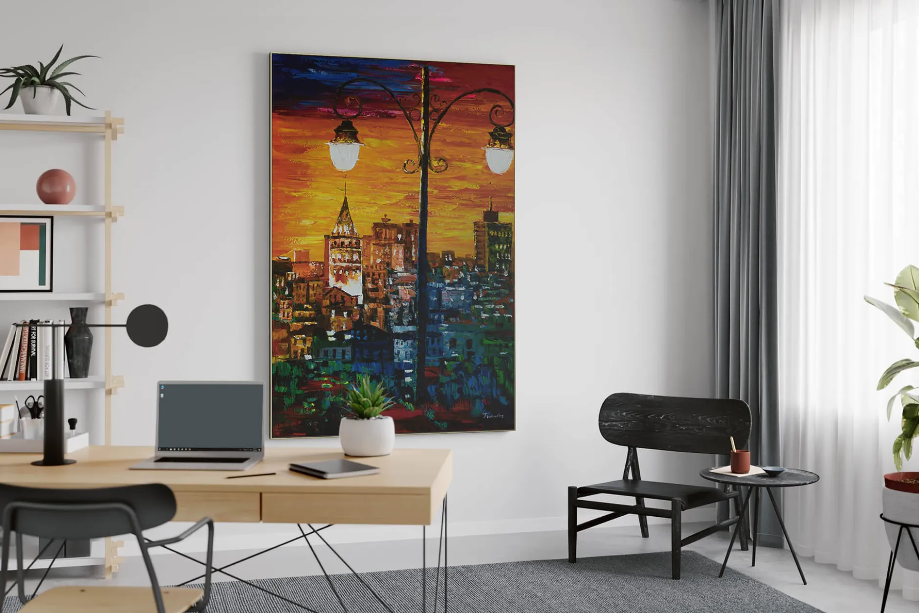 XXL Öl Gemälde 'Sunset Palette' | Handgemaltes Unikat