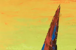 XXL Öl Gemälde 'Sunset Sailing' | Handgemaltes Unikat
