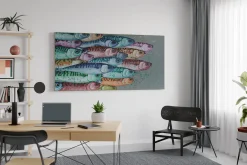 XXL Öl Gemälde 'Swarm Palette' | Handgemaltes Unikat