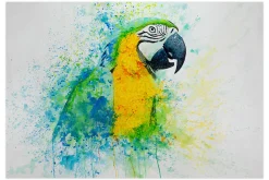 XXL Öl Gemälde 'Talking parrot' | Handgemaltes Unikat