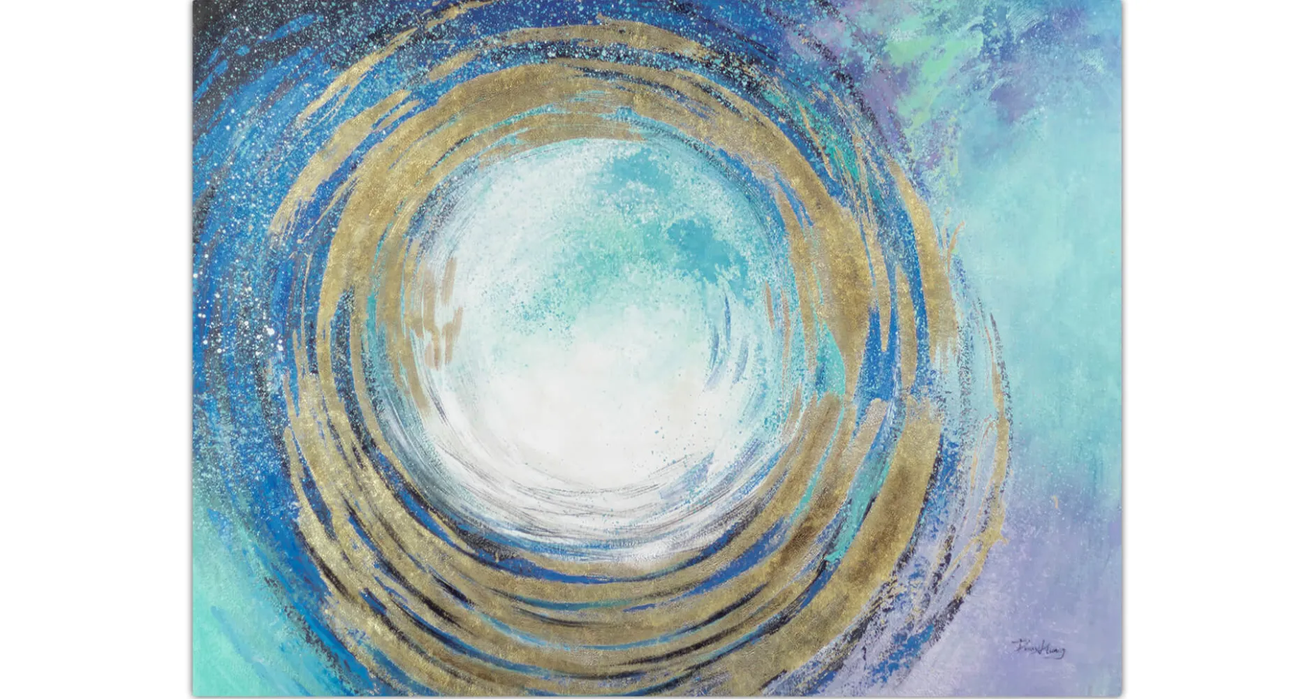 XXL Öl Gemälde 'Tantalising Whirlpool' | Handgemaltes Unikat