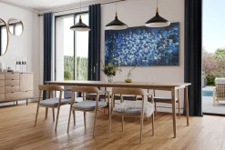 XXL Öl Gemälde 'Tanz in Blau' | Handgemaltes Unikat
