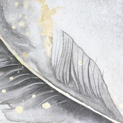 XXL Öl Gemälde 'Tearaway Feather' | Handgemaltes Unikat