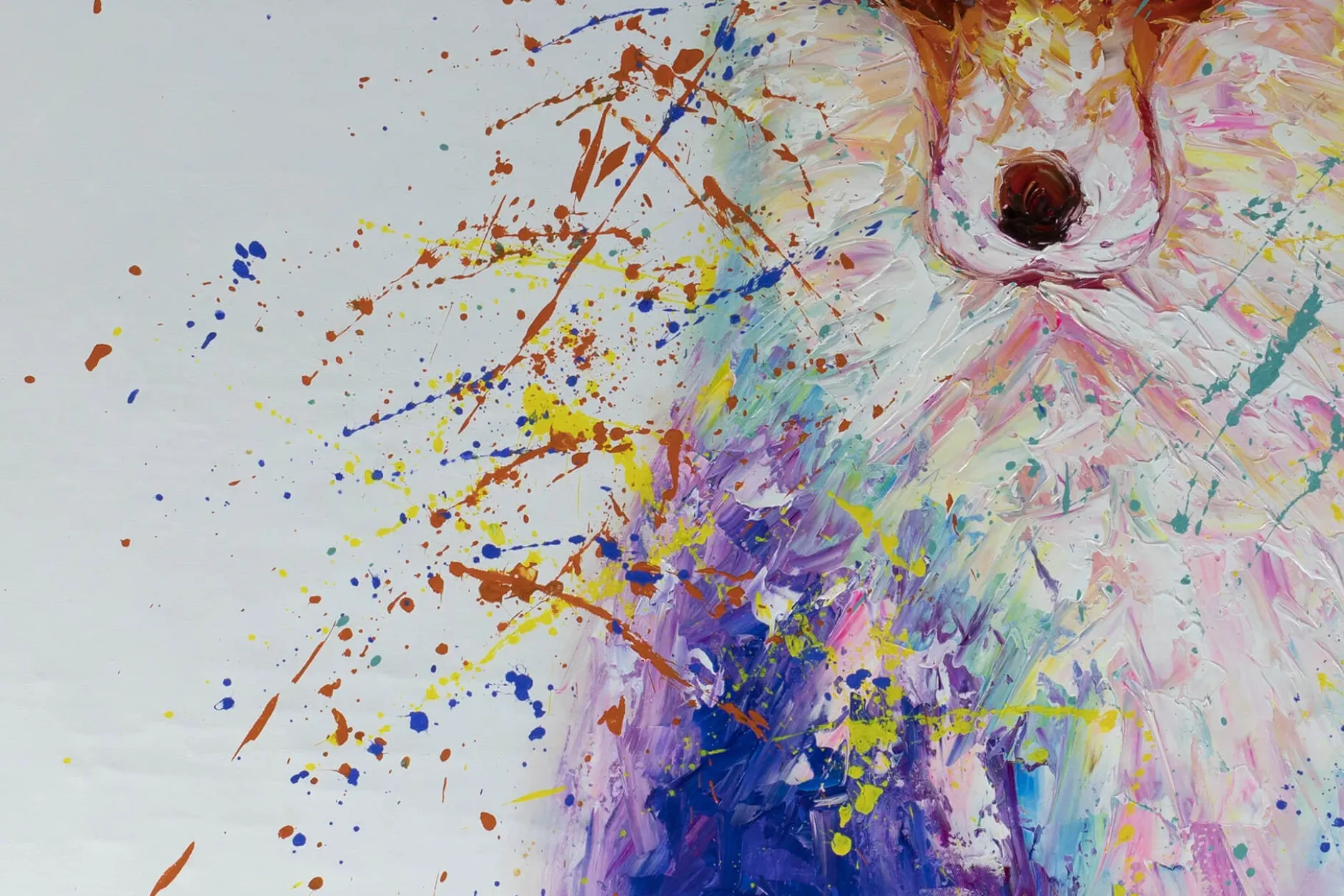 XXL Öl Gemälde 'The Fox's Colours' | Handgemaltes Unikat