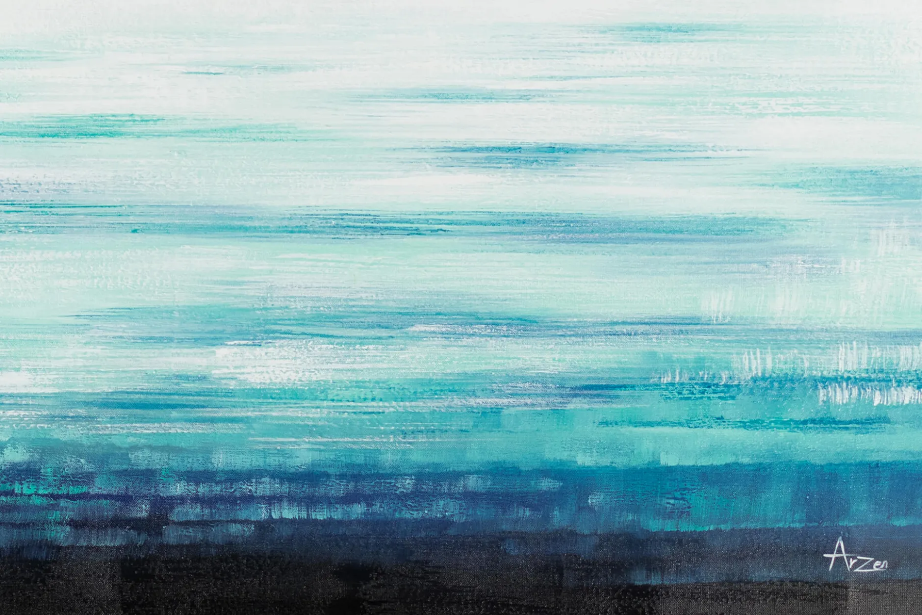 XXL Öl Gemälde 'The Horizon's Hue' | Handgemaltes Unikat