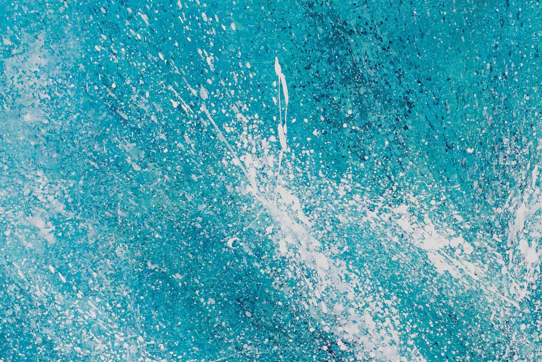 XXL Öl Gemälde 'The Outburst of Water' | Handgemaltes Unikat