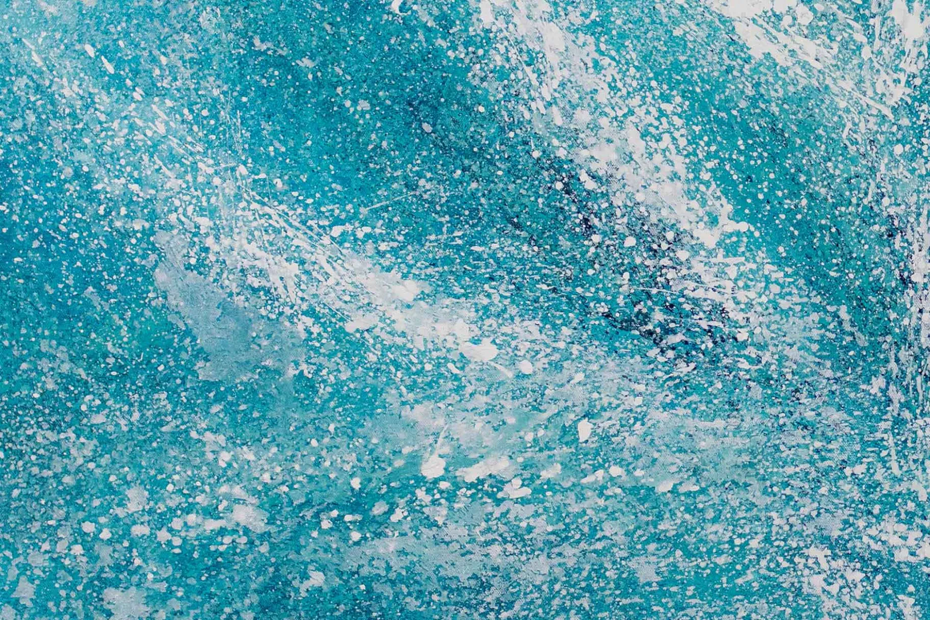 XXL Öl Gemälde 'The Outburst of Water' | Handgemaltes Unikat