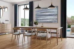 XXL Öl Gemälde 'The Silver Beam' | Handgemaltes Unikat