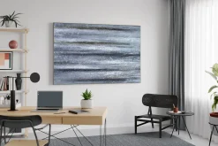 XXL Öl Gemälde 'The Silver Beam' | Handgemaltes Unikat