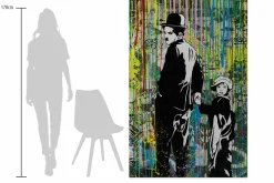 XXL Öl Gemälde 'The Tramp 2.0' | Handgemaltes Unikat