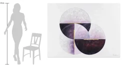XXL Öl Gemälde 'Three Lunar Phases' | Handgemaltes Unikat
