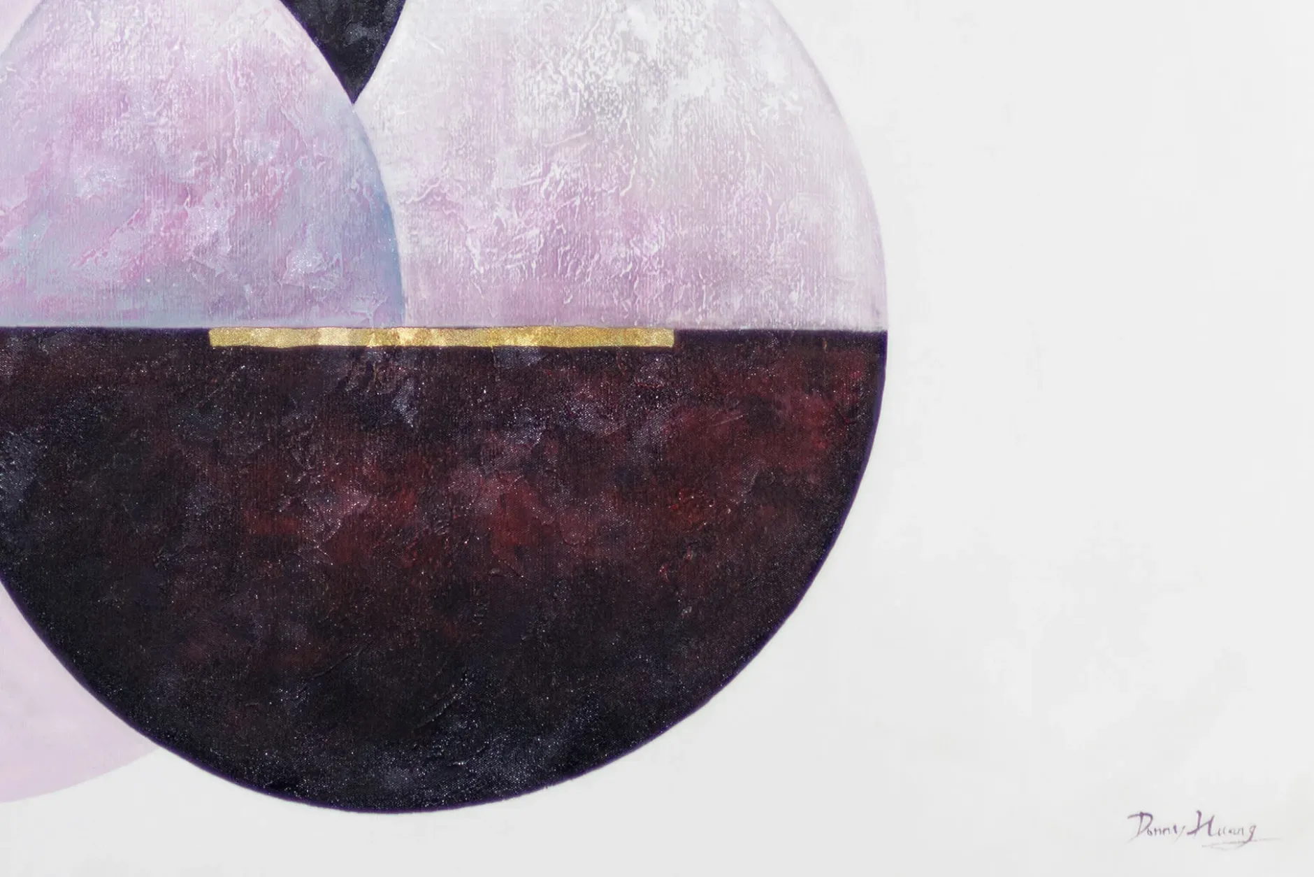 XXL Öl Gemälde 'Three Lunar Phases' | Handgemaltes Unikat