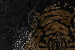 XXL Öl Gemälde 'Tiger der Nacht' | Handgemaltes Unikat