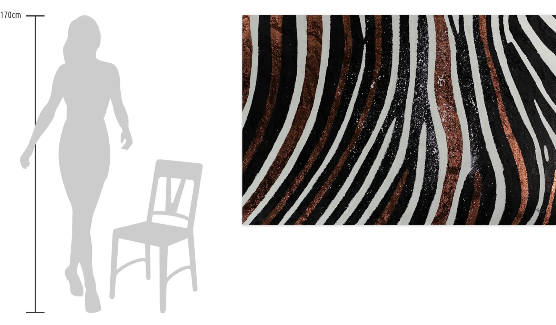 XXL Öl Gemälde 'Tiger Stripes' | Handgemaltes Unikat