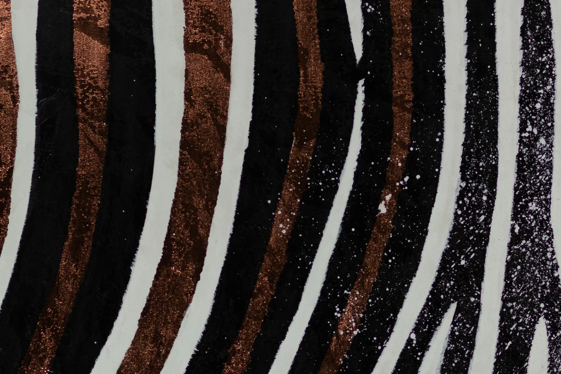 XXL Öl Gemälde 'Tiger Stripes' | Handgemaltes Unikat