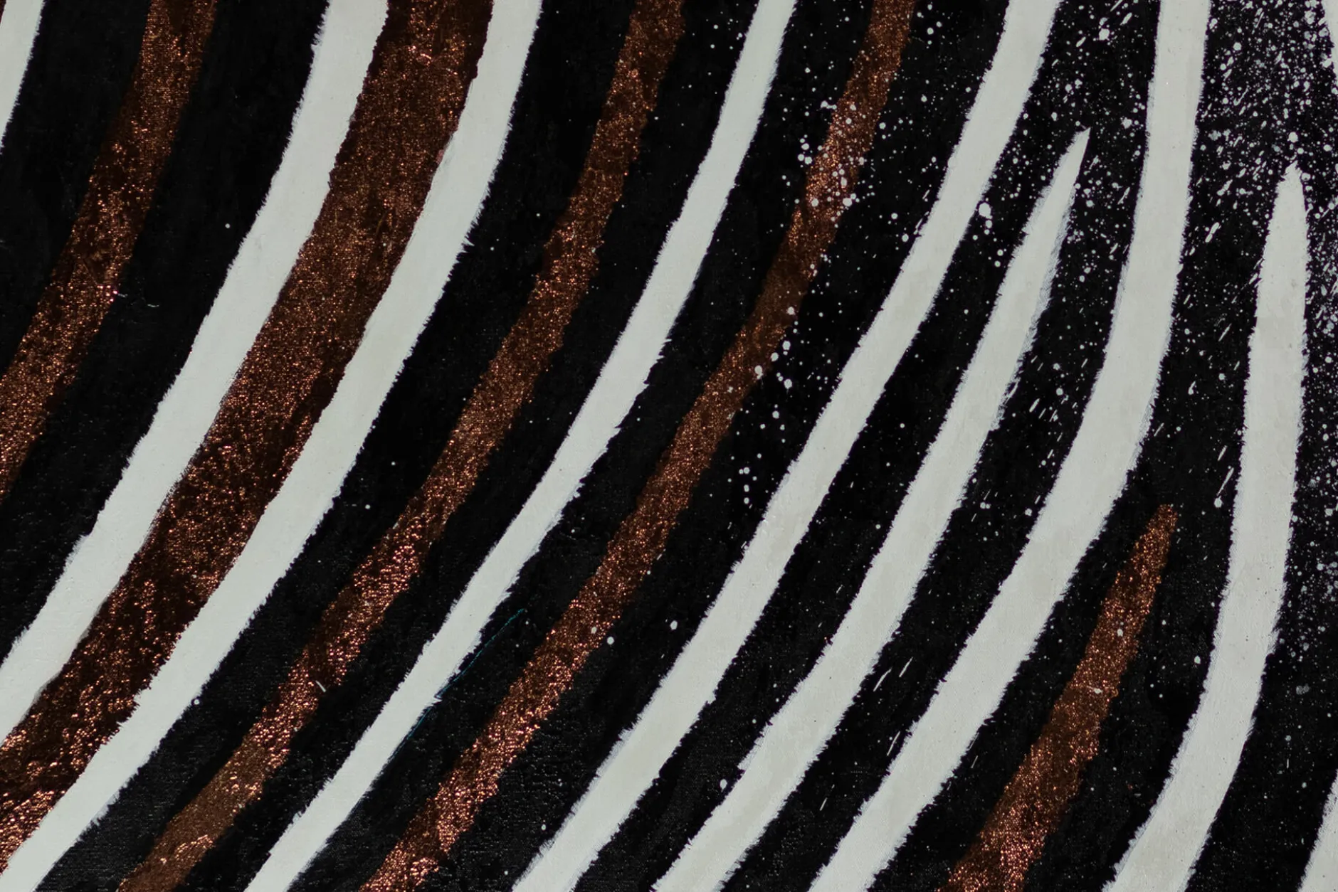 XXL Öl Gemälde 'Tiger Stripes' | Handgemaltes Unikat