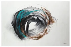 XXL Öl Gemälde 'Time Spiral' | Handgemaltes Unikat